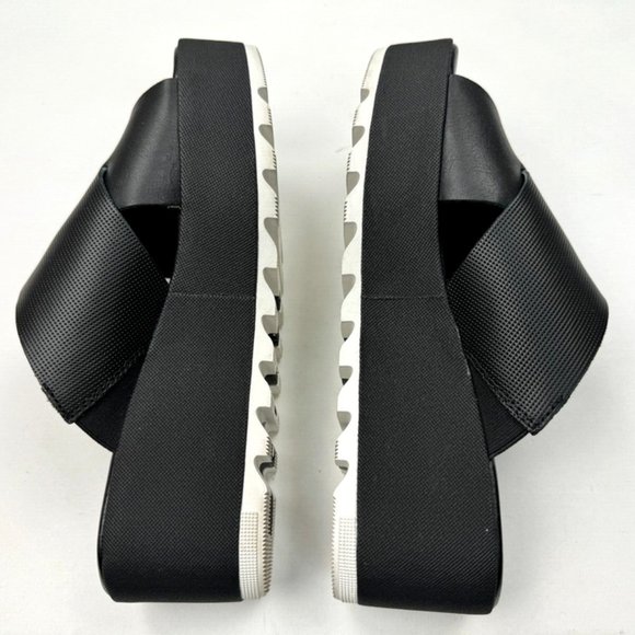 Sorel Cameron Flatform Mule Sandals Women 7.5 EUC Comfortable Open Toe Black - Picture 6 of 10